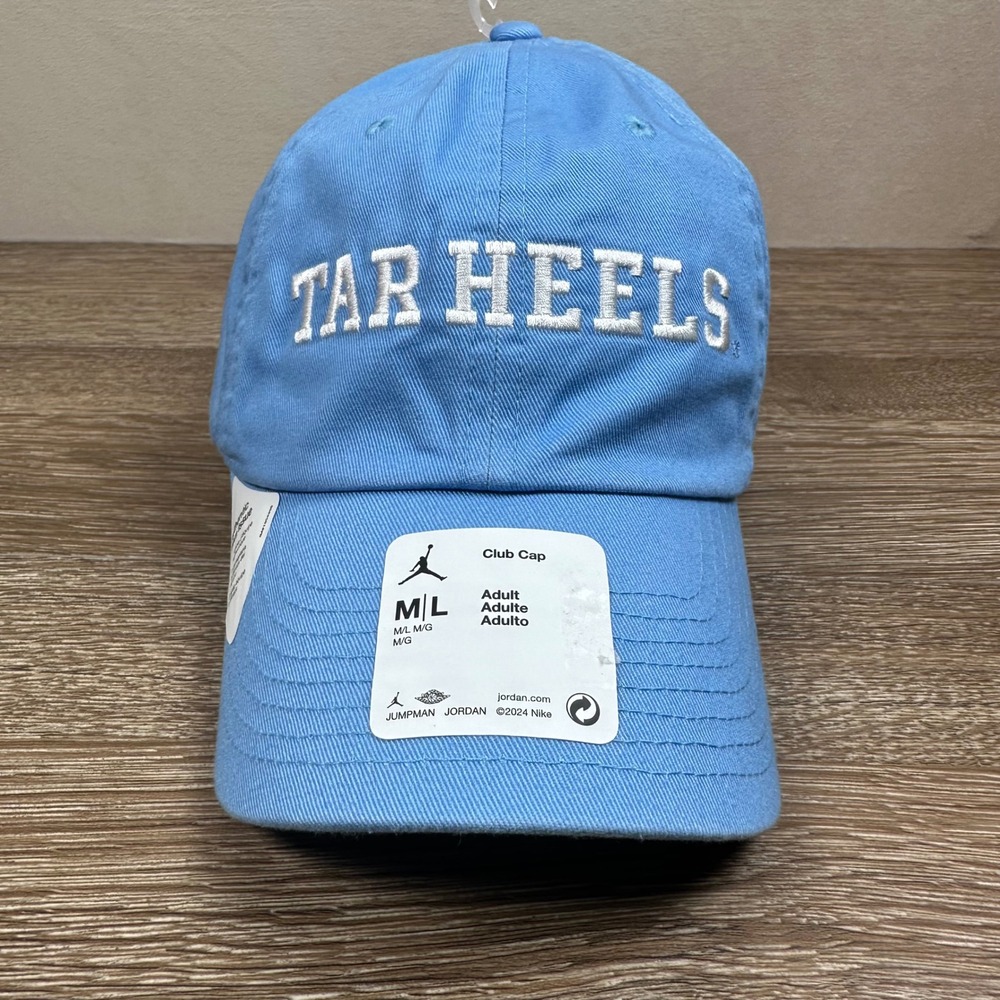 Jordan UNC Tar Heels On-Field Club Cap Hat Carolina Blue M/L NWT HJ4718 Jumpman